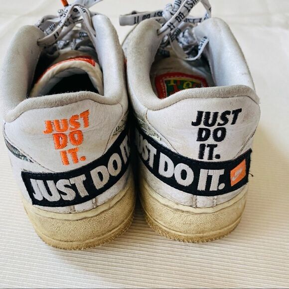 Nike Just Do It Air Force 1 White A03977-100 6Y - Picture 3 of 8
